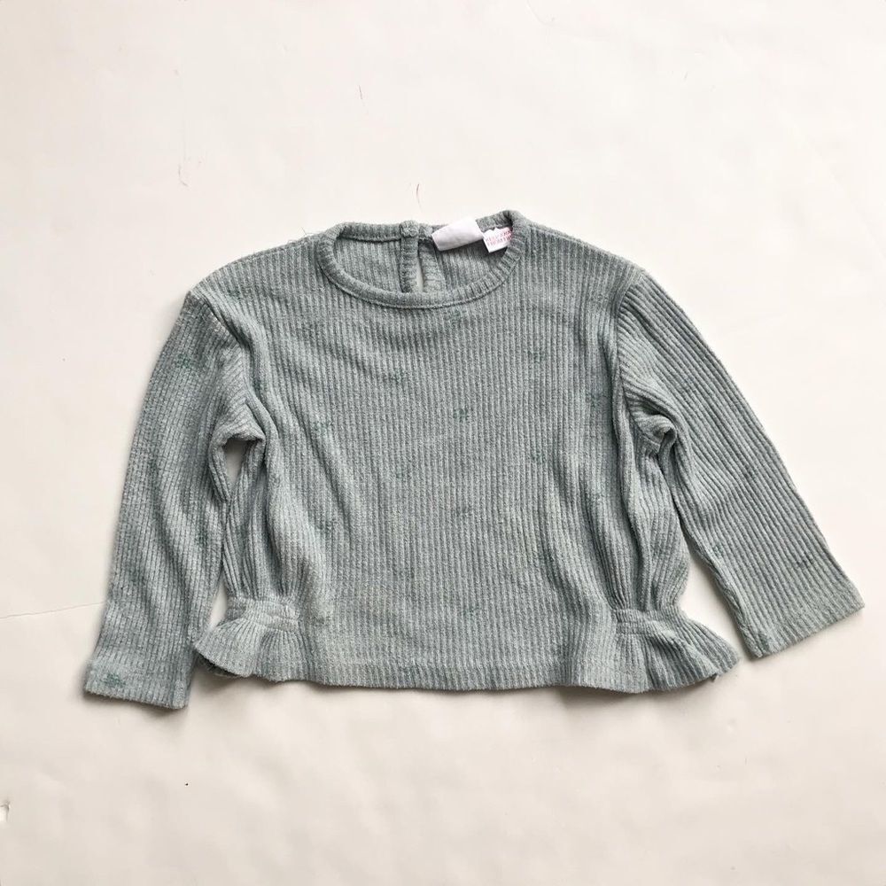 Zara ribbed soft touch top GUC 9-12 months